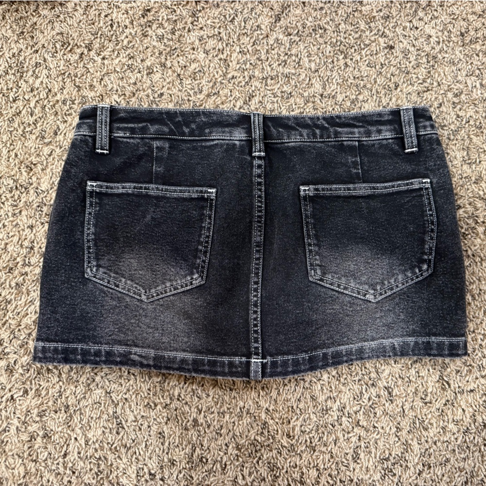 Eight Cats Denim Mini Skort - Picture 2 of 3